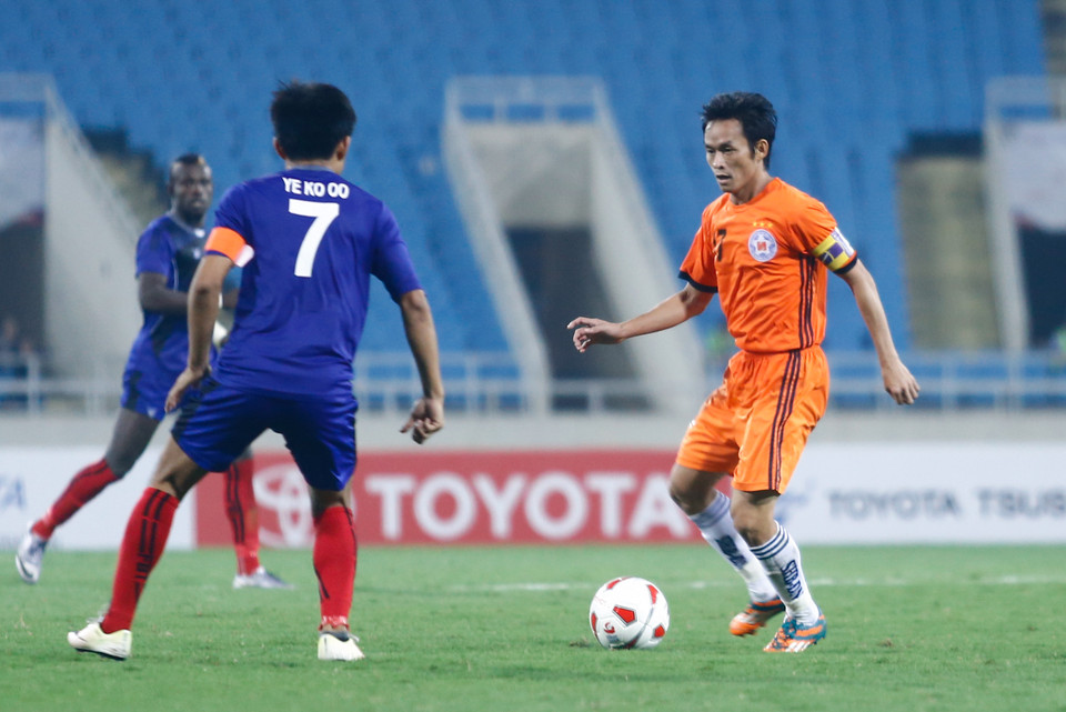 Đà Nẵng tiếp tục ép sân và tạo ra nhiều cơ hội trong hiệp hai. (Ảnh: Minh Chiến/Vietnam+)