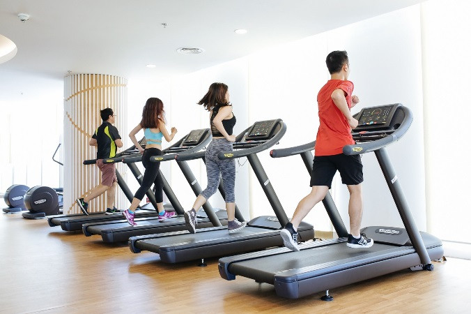 Tổ hợp phòng gym, phòng tập yoga, hồ bơi và không gian sáng tạo nằm ngay trong trụ sở chính của Vinamilk giúp nhân viên có được khoảng thời gian thư giãn sau giờ làm việc, lấy lại năng lượng để làm việc hiệu quả hơn. (Ảnh: Việt Tâm)