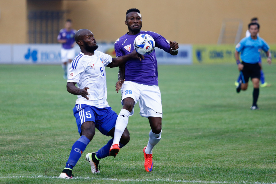 Đây là một chiến thắng dễ dàng với đội chủ nhà khi đối thủ QNK Quảng Nam còn tỏ ra khá mỏi mệt sau trận đấu với Bình Dương hồi giữa tuần. (Ảnh: Minh Chiến/Vietnam+)