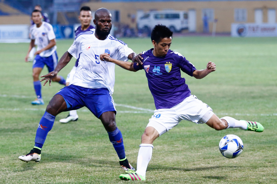 Anh là người có đường kiến tạo cho Arnaud ghi bàn mở tỷ số ở phút 37. (Ảnh: Minh Chiến/Vietnam+)