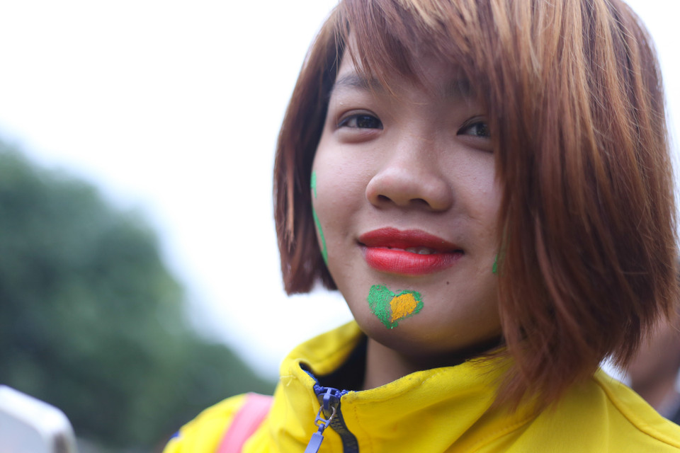 Trận đấu với Hoàng Anh Gia Lai chứng kiến sự xuất hiện của nhiều nhan sắc xứ Nghệ. (Ảnh: Minh Chiến/Vietnam+)