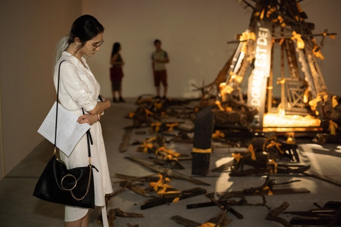 Một tác phẩm sắp đặt tại Tỏa 2 có nhiều ý tưởng nghệ thuật độc đáo và thu hút