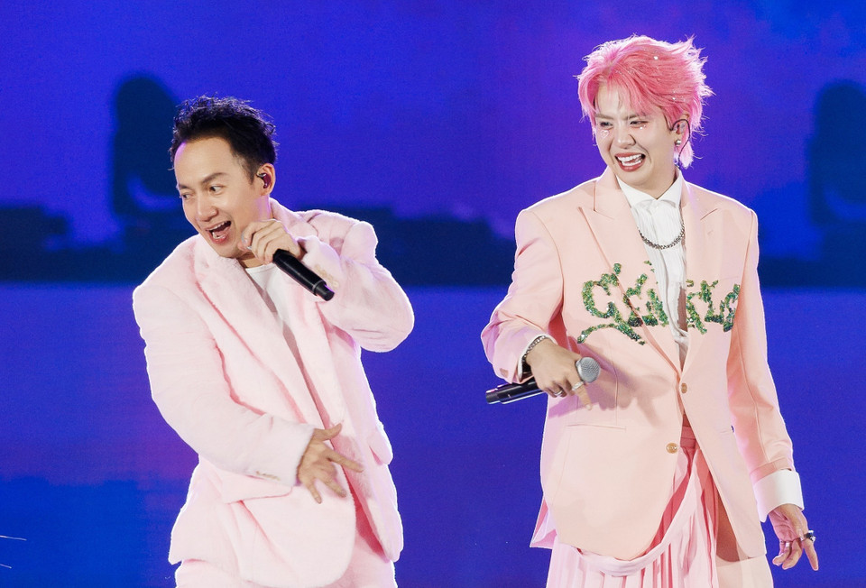 Anh tài Tiến Đạt và Duy Khánh. (Ảnh: CTV/Vietnam+)