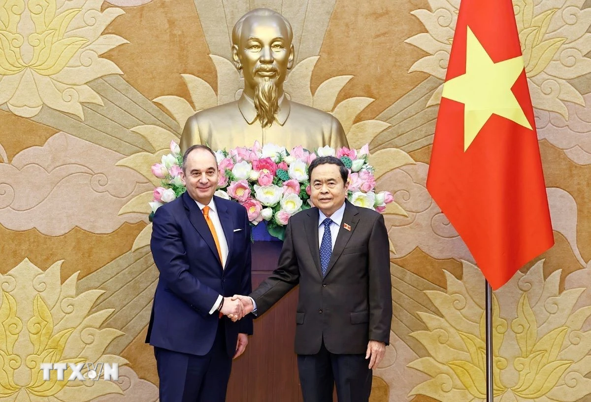 Chủ tịch Quốc hội Trần Thanh Mẫn tiếp Phó Chủ tịch thứ nhất Quốc hội Hy Lạp
