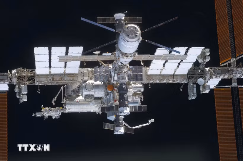 Trạm Vũ trụ Quốc tế (ISS). (Ảnh: AFP/TTXVN)