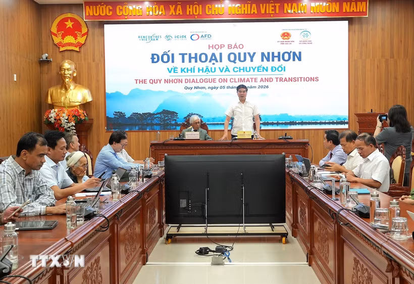 Ông Lâm Hải Giang, Phó Chủ tịch Ủy ban Nhân dân tỉnh Gia Lai phát biểu. (Ảnh: Quang Thái/TTXVN)