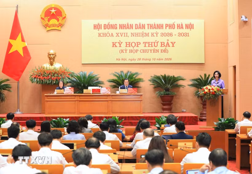 Quang cảnh phiên khai mạc kỳ họp. (Ảnh: Vũ Quang/TTXVN)