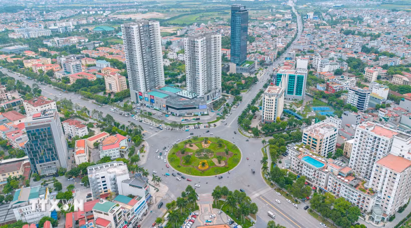 Một góc phường Kinh Bắc, tỉnh Bắc Ninh. (Ảnh: Thanh Thương/TTXVN)