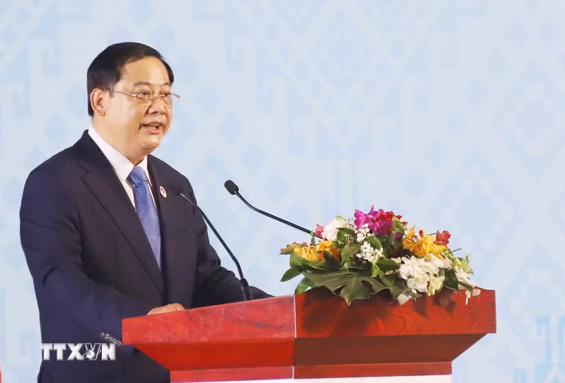Thủ tướng Lào Sonexay Siphandone. (Ảnh: Xuân Tú/TTXVN)