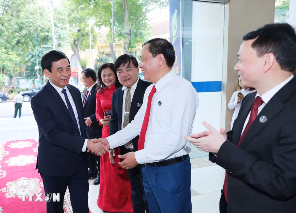 Đại tướng Phan Văn Giang, Ủy viên Bộ Chính trị, Phó bí thư Quân ủy Trung ương, Bộ trưởng Bộ Quốc phòng đến dự. (Ảnh: Trọng Đức/TTXVN)