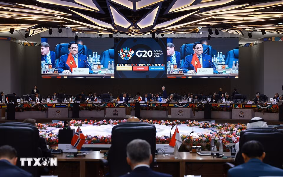 Thủ tướng Phạm Minh Chính dự Phiên thảo luận III Hội nghị Thượng đỉnh G20. (Ảnh: Dương Giang/TTXVN)