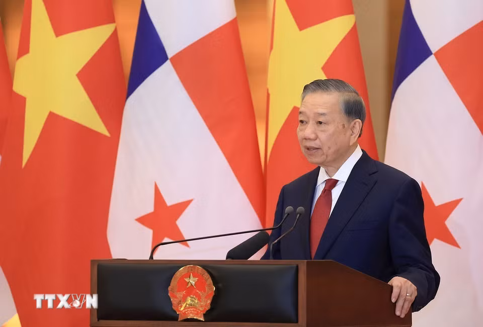 Tổng Bí thư, Chủ tịch nước Tô Lâm phát biểu. (Ảnh: Tuấn Anh/TTXVN)