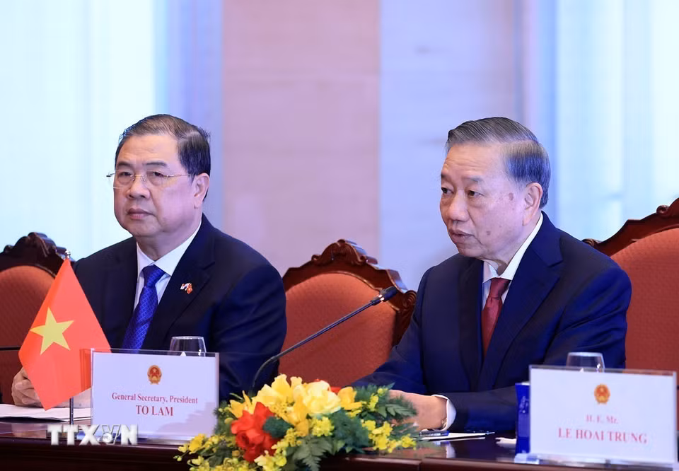Tổng Bí thư, Chủ tịch nước Tô Lâm phát biểu. (Ảnh: Tuấn Anh/TTXVN)