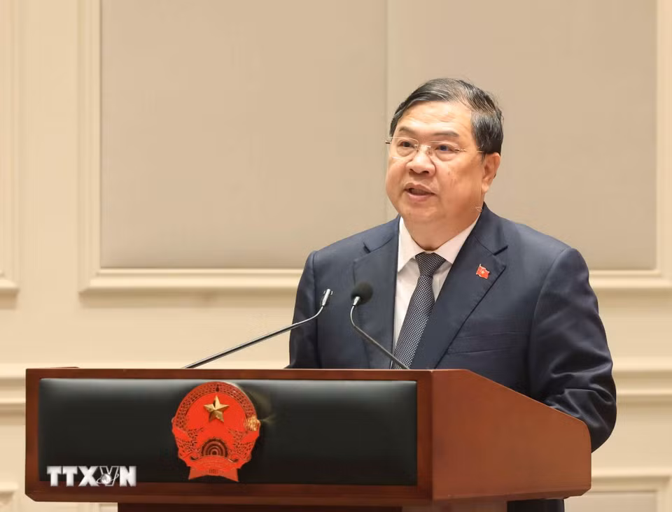 Đồng chí Phạm Gia Túc, Ủy viên Bộ Chính trị, Phó Thủ tướng thường trực Chính phủ phát biểu . (Ảnh: Thống Nhất/TTXVN)
