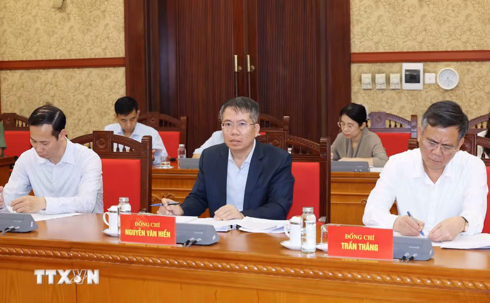 Thành viên Ban Chỉ đạo Trung ương kỷ niệm các ngày lễ lớn và sự kiện lịch sử quan trọng của đất nước giai đoạn 2026-2030 tham dự phiên họp. (Ảnh: Phương Hoa/TTXVN)