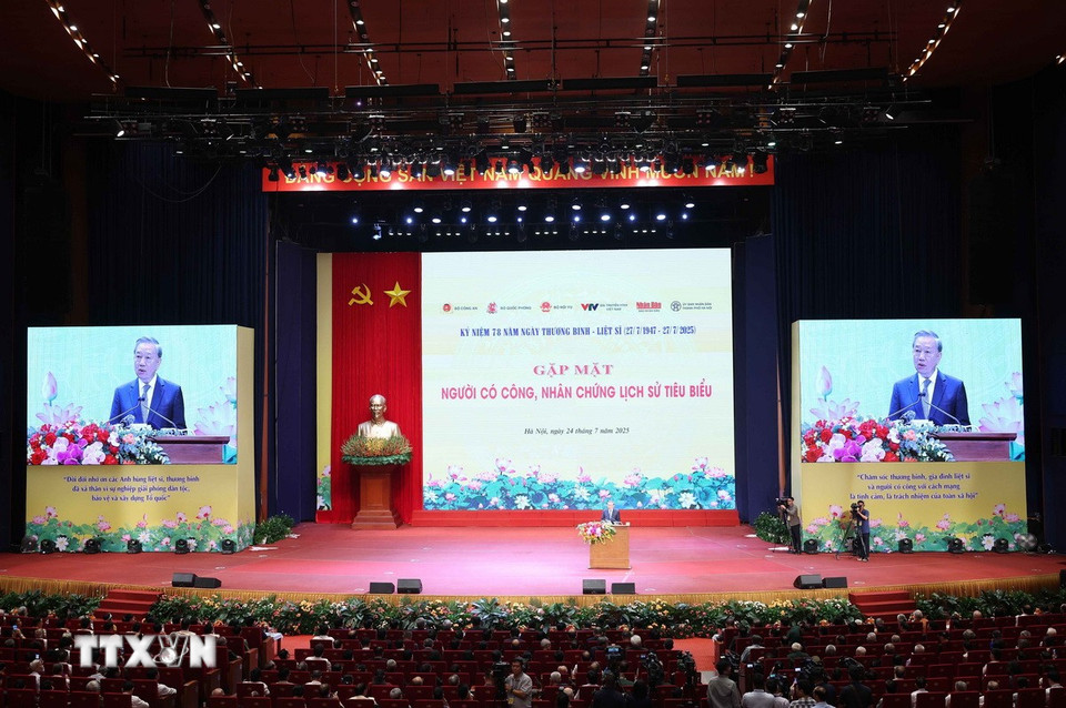 Tổng Bí thư Tô Lâm phát biểu. (Ảnh: Thống Nhất/TTXVN)