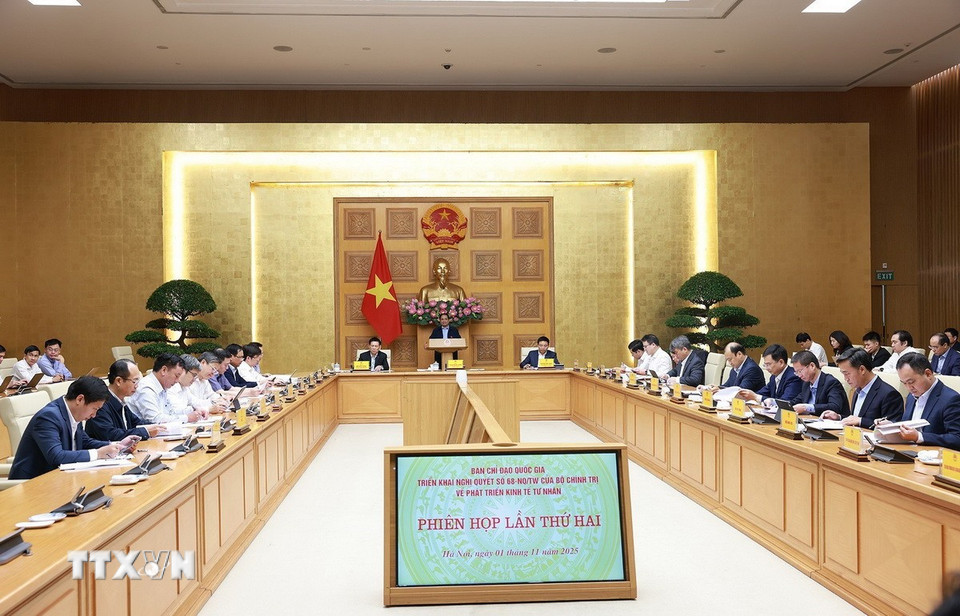 Phiên họp lần thứ 2 của Ban Chỉ đạo. (Ảnh: Dương Giang/TTXVN)