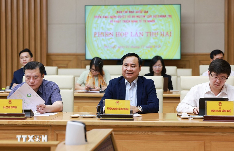 Các đại biểu tham dự Phiên họp lần thứ 2 của Ban Chỉ đạo phát triển kinh tế tư nhân. (Ảnh: Dương Giang/TTXVN)