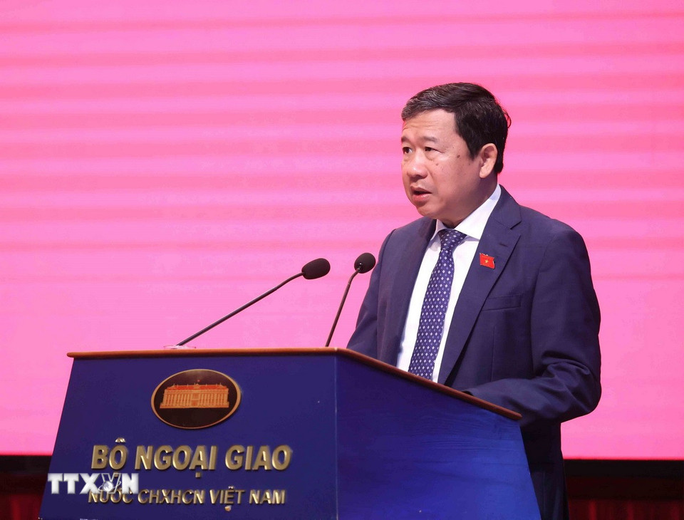 Phó Bí thư Đảng ủy Quốc hội Vũ Hải Hà phát biểu. (Ảnh: An Đăng/TTXVN)