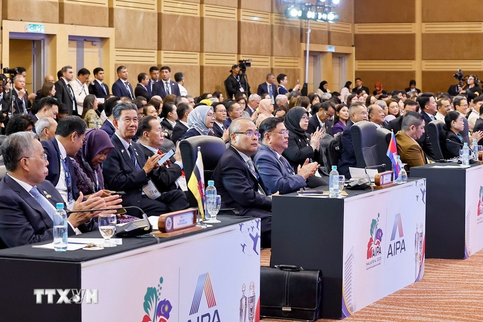 Đại biểu dự Phiên toàn thể thứ nhất. (Ảnh: Doãn Tấn/TTXVN)