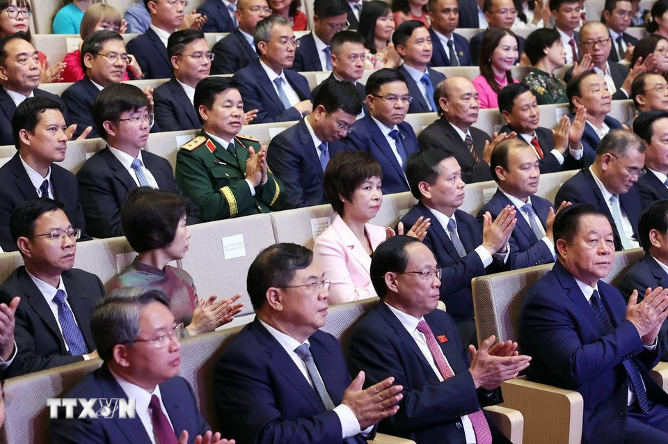 Các đại biểu tham dự buổi lễ. (Ảnh: Thống Nhất/TTXVN)