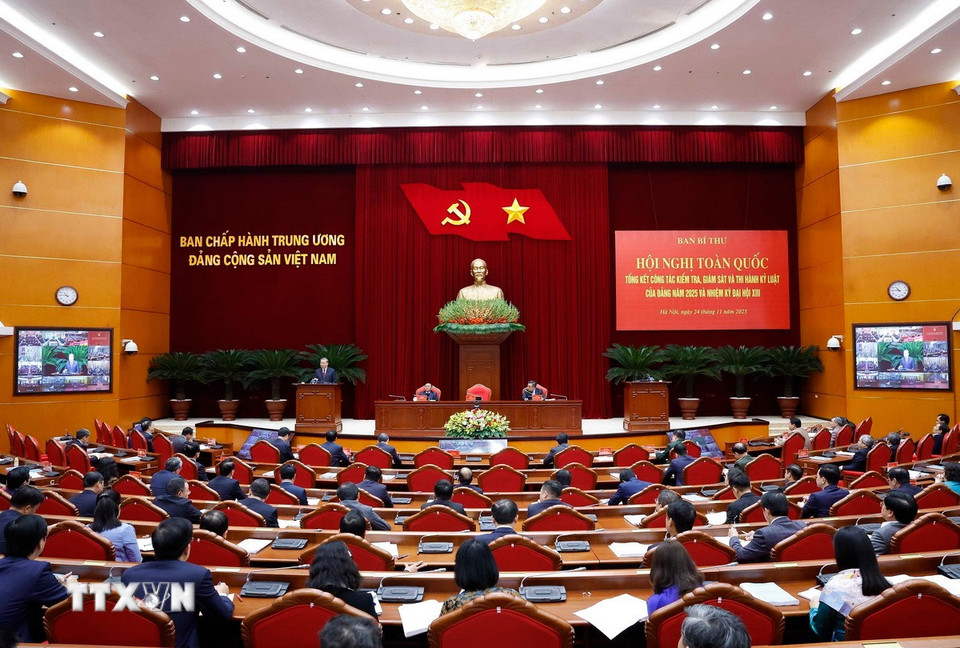 Tổng Bí thư Tô Lâm phát biểu. (Ảnh: Thống Nhất/TTXVN)