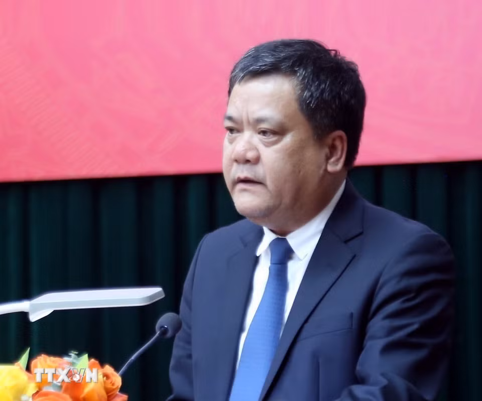Ông Trần Phong, Phó Bí thư Tỉnh ủy Quảng Trị (mới) nhiệm kỳ 2020-2025, giữ chức vụ Chủ tịch Ủy ban Nhân dân tỉnh Quảng Trị (mới) nhiệm kỳ 2021-2026. (Ảnh: Tá Chuyên/TTXVN)