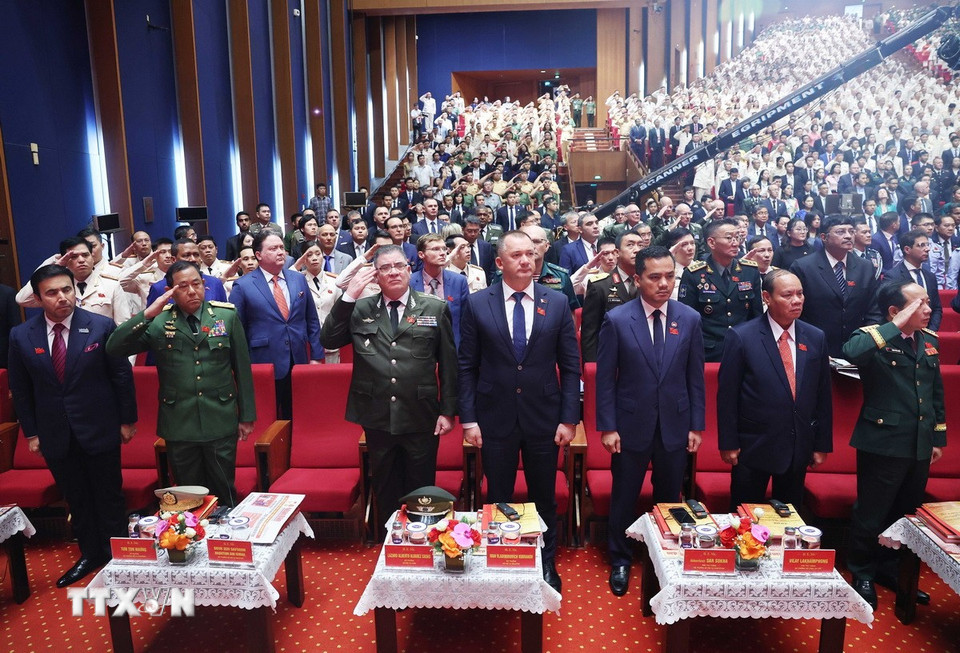 Các đại biểu dự Lễ kỷ niệm. (Ảnh: Thống Nhất/TTXVN)