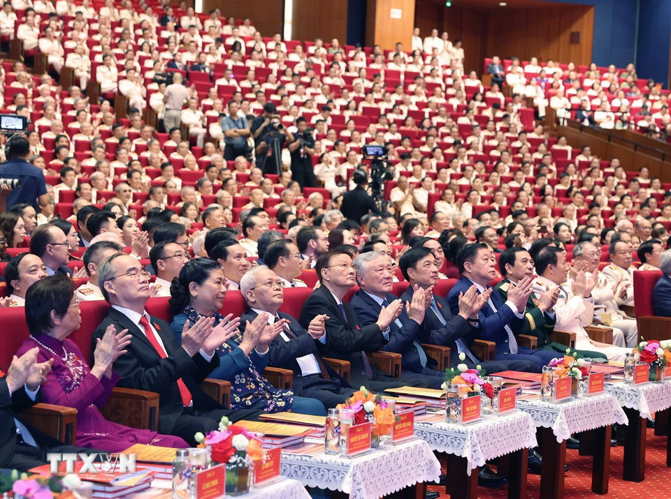 Các đại biểu dự Lễ kỷ niệm. (Ảnh: Thống Nhất/TTXVN)