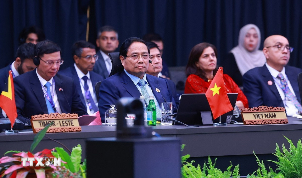 Thủ tướng Phạm Minh Chính tham dự Hội nghị Cấp cao ASEAN-Ấn Độ lần thứ 22. (Ảnh: Dương Giang/TTXVN)