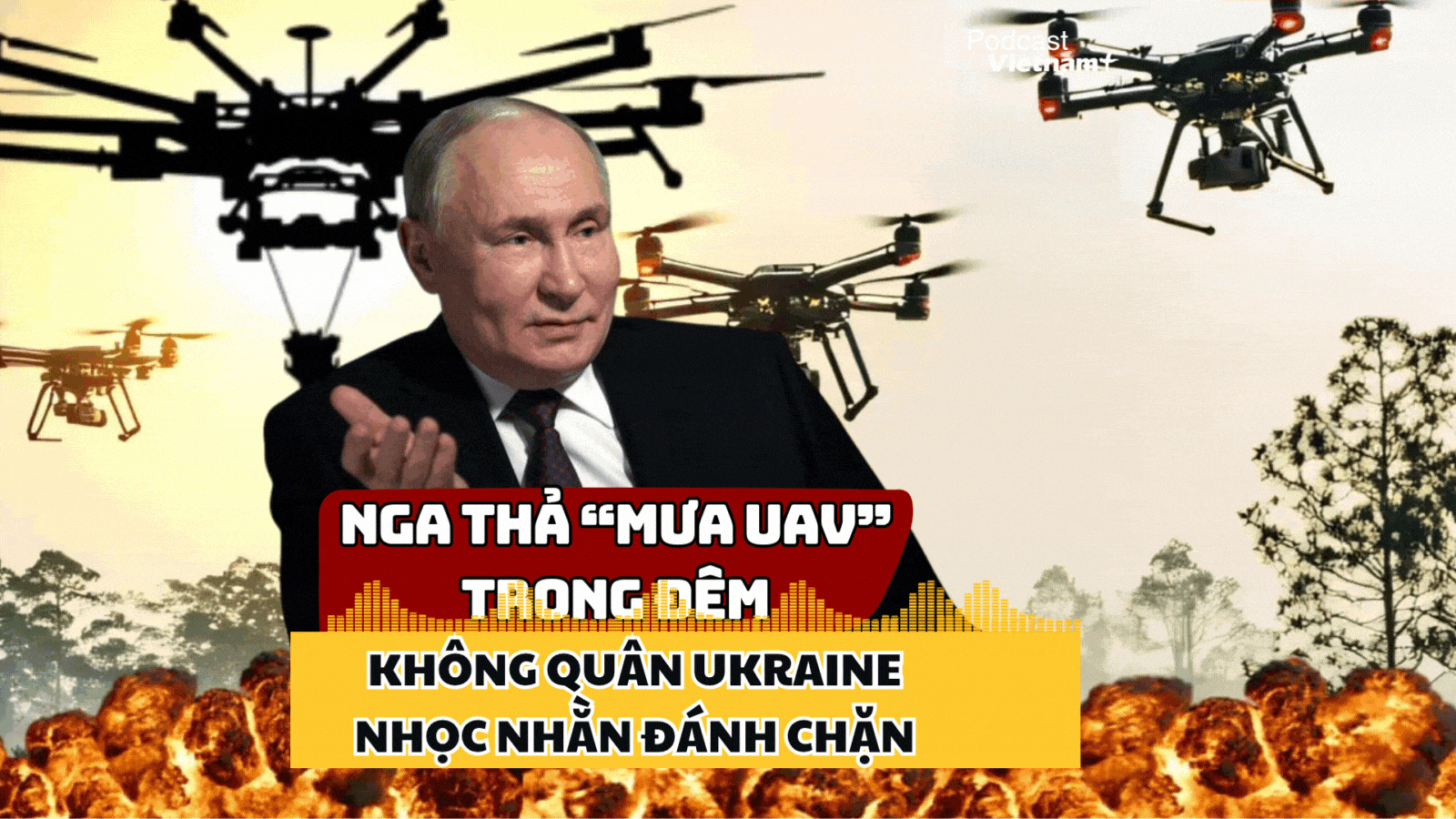 Nga phản đòn bằng trận "mưa UAV", không quân Ukraine "gồng mình" chống đỡ