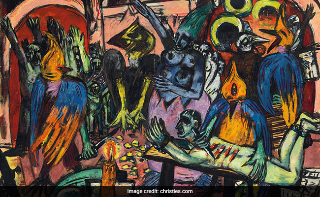 Bức tranh ''Bird's Hell.'' Tranh của danh họa Max Beckmann có giá cao kỷ lục gần 46 triệu USD ảnh 1
