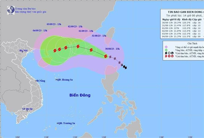 Ngày 31/8, bão Saola sẽ đi vào Biển Đông và có gió giật trên cấp 17 ảnh 1