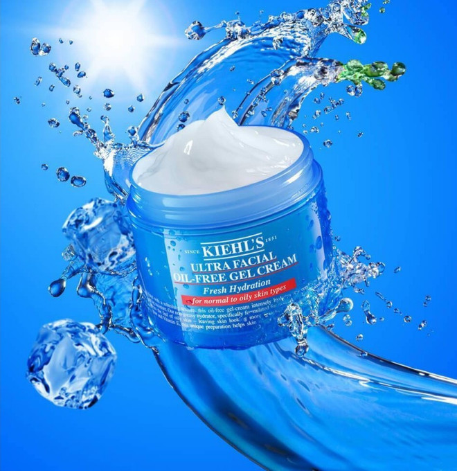 Kiehl's Ultra Facial Oil Free Gel Cream: Gel dưỡng ẩm có kết cấu siêu nhẹ dành cho da dầu hoặc hỗn hợp thiên dầu. Tuyệt chiêu giảm dầu thừa cho da khi làm việc cả ngày trước máy tính ảnh 2