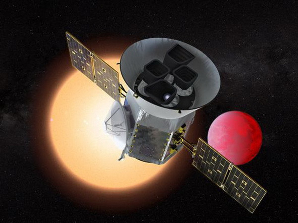 Hình ảnh mô phỏng tàu thăm dò vũ tụ TESS. (Nguồn: La Times/TTXVN) NASA phóng tàu vũ trụ TESS nhằm khám phá 20.000 hành tinh ảnh 1