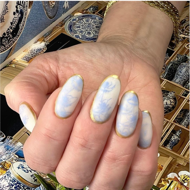 Bó túi 8 mẫu nail thịnh hành dành cho cô những nàng sành điệu ảnh 2