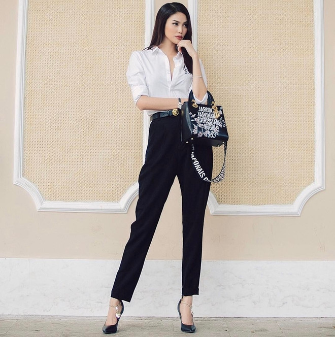 Mỹ nhân Việt biến tấu sơmi sành điệu trên sàn diễn street style ảnh 1