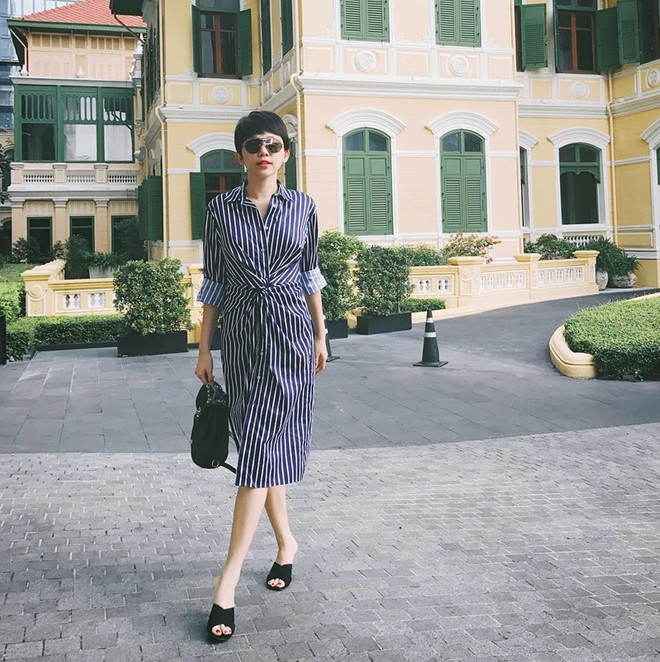 Mỹ nhân Việt biến tấu sơmi sành điệu trên sàn diễn street style ảnh 8