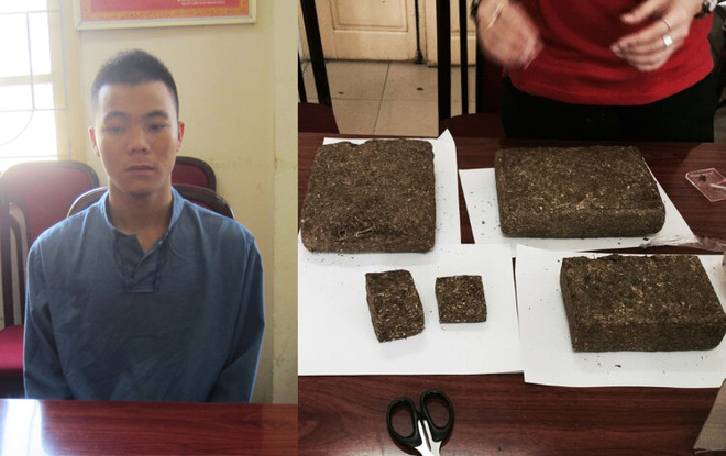 Nam thanh niên "ôm" 2,5 kg cần sa lên Hà Nội "bán buôn" ảnh 1