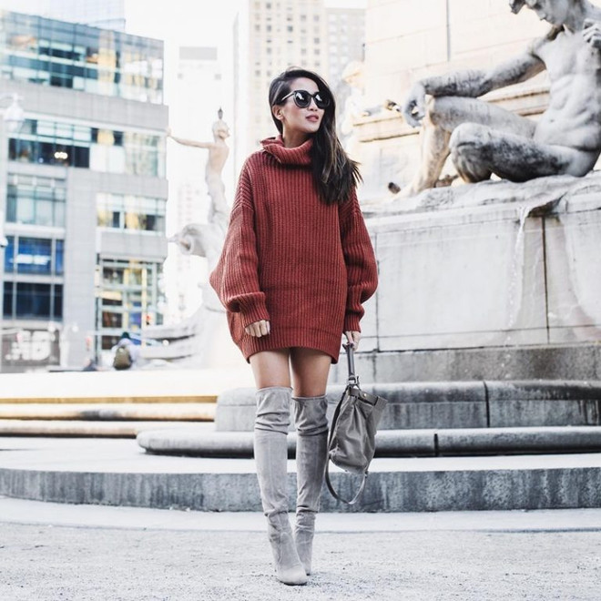 Gợi ý 5 cách mix đầm bất bại dành cho phái đẹp trong ngày lạnh ảnh 7