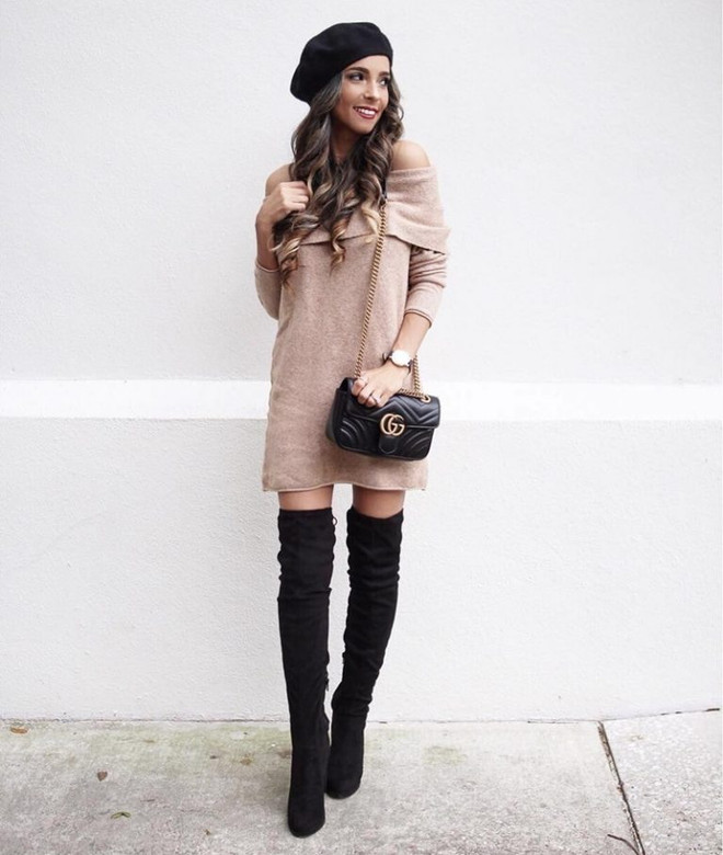 Gợi ý 5 cách mix đầm bất bại dành cho phái đẹp trong ngày lạnh ảnh 11