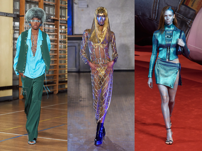 Sắc xanh lam duyên dáng đang phủ sóng khắp các sàn diễn thời trang ảnh 4