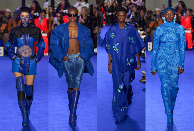 Sắc xanh lam duyên dáng đang phủ sóng khắp các sàn diễn thời trang ảnh 2