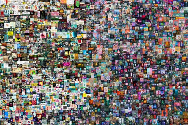 Tranh ghép kỹ thuật số được bán với mức giá kỷ lục gần 70 triệu USD ảnh 1