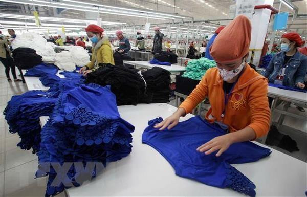 Sản xuất hàng xuất khẩu tại Công ty TNHH may Tinh Lợi, Khu Công nghiệp Nam Sách (Hải Dương). (Ảnh: Trần Việt/TTXVN) Tạo khung pháp lý vững chắc cho khu vực kinh tế tư nhân ảnh 1