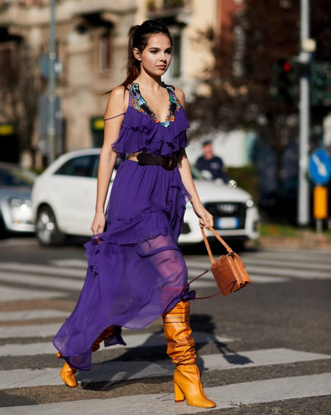 Năm chiêu phối đồ sành điệu với tím vô cực, gam màu “hot” nhất 2018 ảnh 16