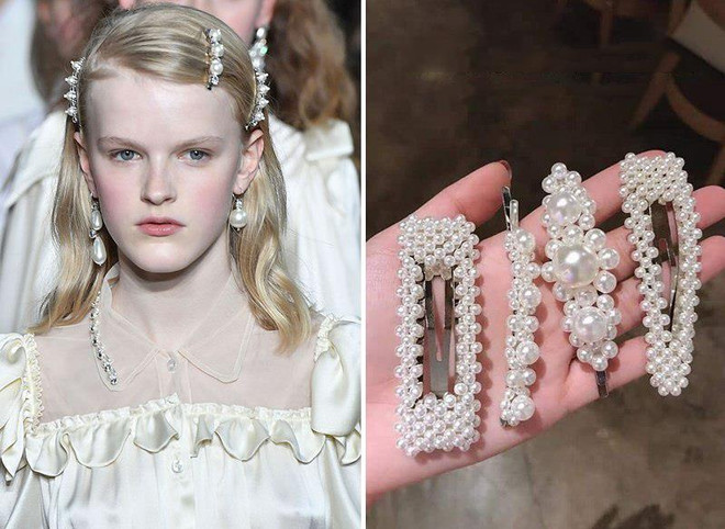 Kẹp tóc ngọc trai - Xu hướng bánh bèo hot nhất mùa Hè ảnh 2