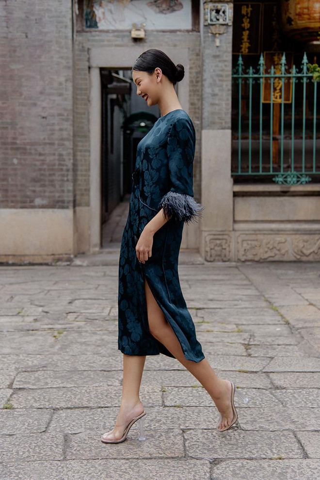 Những thiết kế lụa đậm chất Hà thành cho mùa thu của Hà Linh Thư ảnh 9
