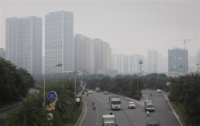 Chất lượng không khí tại nhiều nơi ở Hà Nội ô nhiễm nặng ảnh 1