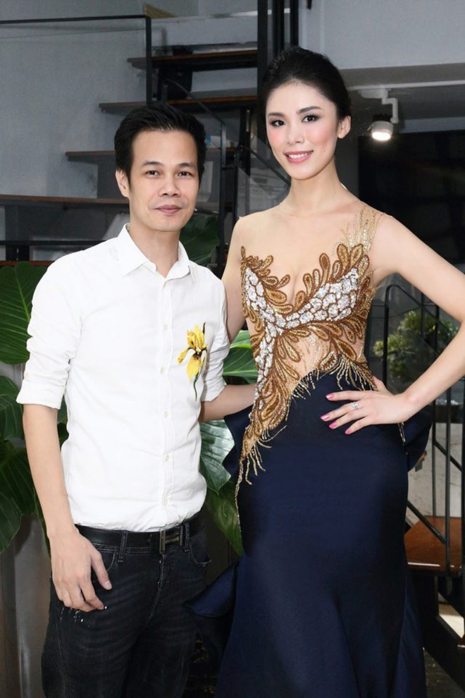 Nhà thiết kế Hoàng Hải và Hoa hậu Riyo Mori. Bốn nhà thiết kế mang dấu ấn khác biệt trong làng thời trang Việt Nam ảnh 4